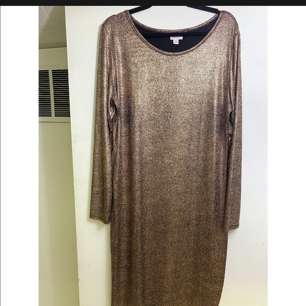 2XL Rose Gold Lularoe Debbie Dress